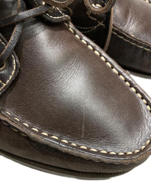 PARABOOT（パラブーツ）PARABOOT (パラブーツ) BARTH デッキシューズ ブラウン サイズ:8　1/2の古着・服飾アイテム