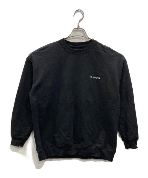 Snow peak（スノーピーク）snow peak (スノーピーク) SP Logo Sweat Pullover（エスピーロゴスウェットプルオーバー） ブラック サイズ:SIZE Mの古着・服飾アイテム