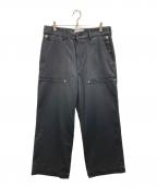 SIMPLY COMPLICATEDシンプリーコンプリケイティド）の古着「TWILL C/W BAKER TROUSERS」｜ブラック