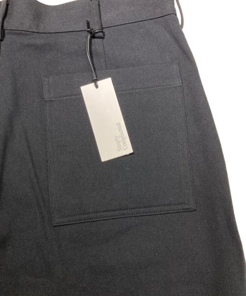 SIMPLY COMPLICATED（シンプリーコンプリケイティド）SIMPLY COMPLICATED (シンプリーコンプリケイティド) TWILL C/W BAKER TROUSERS ブラック サイズ:Lの古着・服飾アイテム
