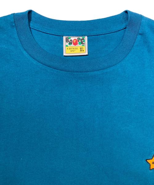 A BATHING APE（アベイシングエイプ）A BATHING APE (アベイシングエイプ) スター刺繍Tシャツ ブルー サイズ:XLの古着・服飾アイテム