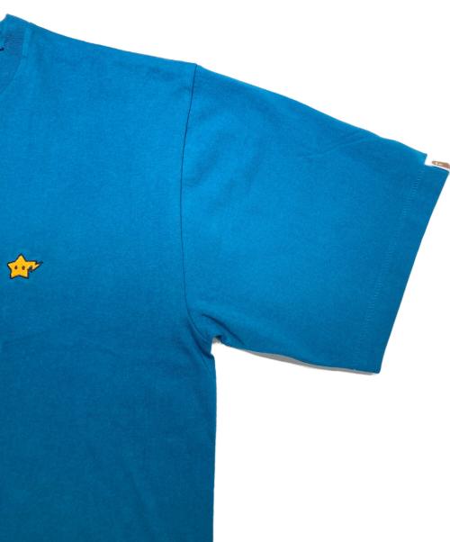 A BATHING APE（アベイシングエイプ）A BATHING APE (アベイシングエイプ) スター刺繍Tシャツ ブルー サイズ:XLの古着・服飾アイテム