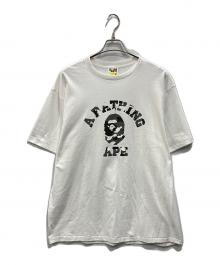 A BATHING APE（アベイシングエイプ）の古着「CITY CAMO COLLEGE TEE」｜ホワイト