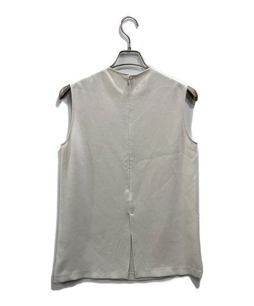 Whim Gazette（ウィムガゼット）Whim Gazette (ウィムガゼット) ストレッチノースリーブプルオーバー グレージュ サイズ:Fの古着・服飾アイテム