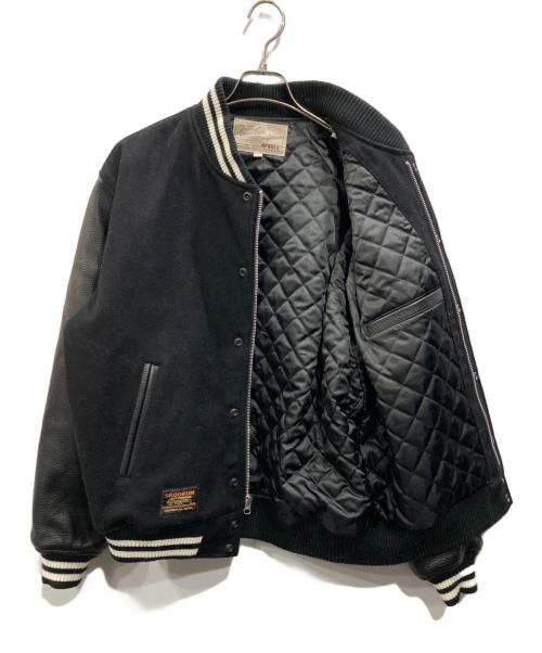 AVIREX（アヴィレックス）AVIREX (アヴィレックス) SKOOKUM (スクーカム) VARSITY JACKET ブラック サイズ:Lの古着・服飾アイテム
