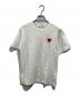 PLAY COMME des GARCONS（プレイコムデギャルソン）の古着「T-Shirt With Red Emblem（ティーシャツ・ウィズ・レッド・エンブレム）」｜ホワイト