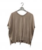 Spick and Spanスピック＆スパン）の古着「14GWASHABLE2WAY（１４ゲージウォッシャブル２ウェイ）ポンチョプルオーバー」｜ベージュ