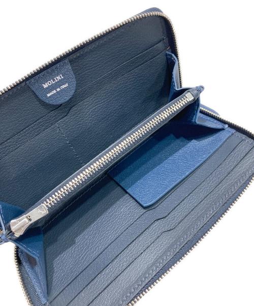 MOLINI（モリニ）MOLINI (モリニ) Mini Round Zip Long Wallet ネイビーの古着・服飾アイテム