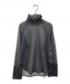 TODAYFULトゥデイフル）の古着「Sheer Turtle Tops」｜ブラック