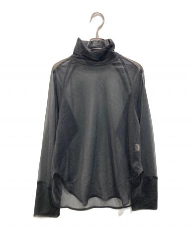 中古・古着通販】TODAYFUL (トゥデイフル) Sheer Turtle Tops ブラック
