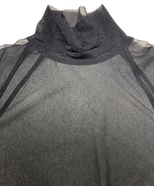 TODAYFUL（トゥデイフル）TODAYFUL (トゥデイフル) Sheer Turtle Tops ブラック サイズ:Fの古着・服飾アイテム