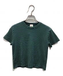 6(ROKU) BEAUTY&YOUTH（ロク ビューティーアンドユース）の古着「コットン フライス Tシャツ」｜グリーン