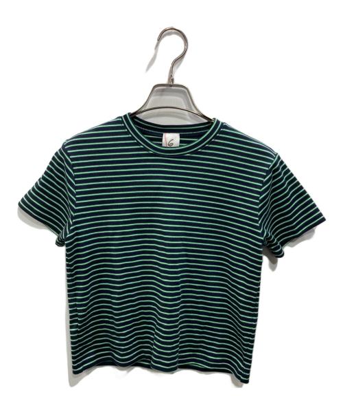 6(ROKU) BEAUTY&YOUTH（ロク ビューティーアンドユース）6(ROKU) BEAUTY&YOUTH (ロク ビューティーアンドユース) コットン フライス Tシャツ グリーン サイズ:SIZE Freeの古着・服飾アイテム