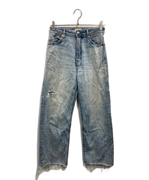 YANUK（ヤヌーク）YANUK (ヤヌーク) AYA KANEKO (アヤカネコ) Boys Cropped（ボーイズ クロップド） インディゴ サイズ:SIZE 25の古着・服飾アイテム