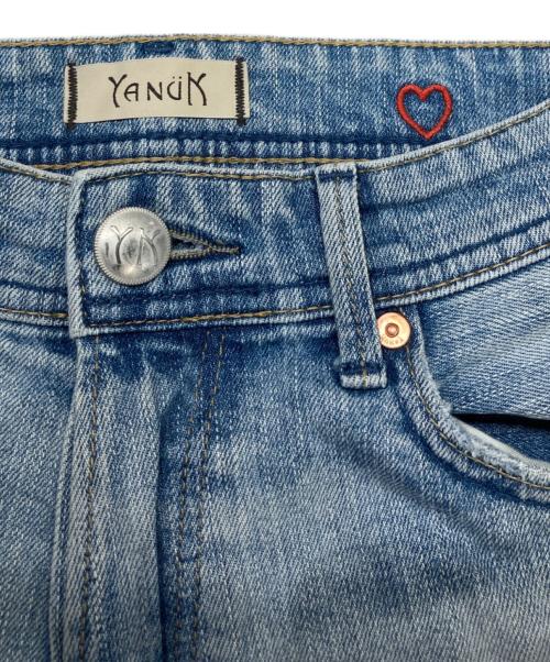 YANUK（ヤヌーク）YANUK (ヤヌーク) AYA KANEKO (アヤカネコ) Boys Cropped（ボーイズ クロップド） インディゴ サイズ:SIZE 25の古着・服飾アイテム