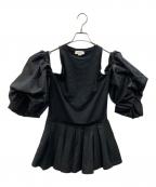 ALEXANDER McQUEENアレキサンダーマックイーン）の古着「Open Shoulder Blouse」｜ブラック
