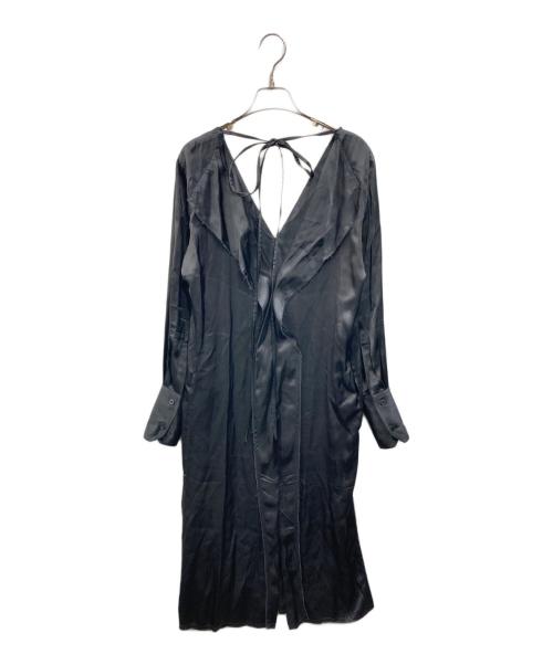 PLAN C（プランシー）Plan C (プランシー) レーヨンドレープドレス ブラック サイズ:38の古着・服飾アイテム