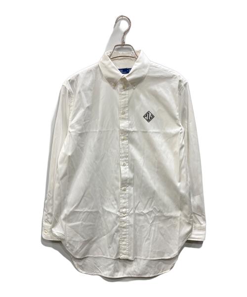 POLO RALPH LAUREN（ポロ・ラルフローレン）POLO RALPH LAUREN (ポロ・ラルフローレン) オーバーサイズフィット ロゴ コットン シャツ ホワイト サイズ:Mの古着・服飾アイテム
