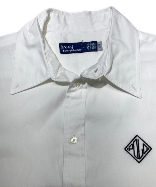 POLO RALPH LAUREN（ポロ・ラルフローレン）POLO RALPH LAUREN (ポロ・ラルフローレン) オーバーサイズフィット ロゴ コットン シャツ ホワイト サイズ:Mの古着・服飾アイテム