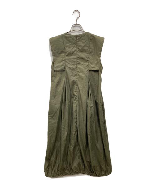 CLORE+（クロレ）CLORE+ (クロレ) バルーンワンピース オリーブ サイズ:Fの古着・服飾アイテム