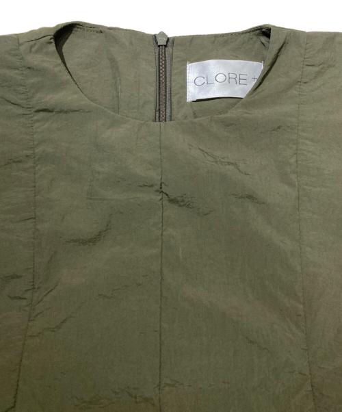 CLORE+（クロレ）CLORE+ (クロレ) バルーンワンピース オリーブ サイズ:Fの古着・服飾アイテム