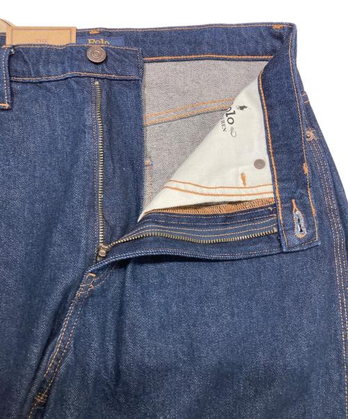POLO RALPH LAUREN（ポロ・ラルフローレン）POLO RALPH LAUREN (ポロ・ラルフローレン) カーブド テーパード ジーンズ インディゴ サイズ:SIZE27の古着・服飾アイテム
