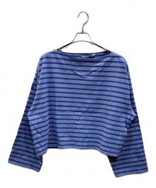 POLO RALPH LAUREN（ポロ・ラルフローレン）の古着「ストライプド ボートネック マリナー Tシャツ」｜ブルー