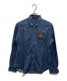 LAUREN RALPH LAUREN（ローレン ラルフ ローレン）の古着「校章 デニムシャツ」｜インディゴ