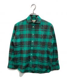 Denim & Supply Ralph Lauren（デニム＆サプライ ラルフローレン）の古着「Plaid Cotton Twill Shirt」｜グリーン