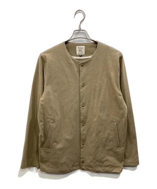 JACKMAN（ジャックマン）Jackman (ジャックマン) Stretch Collarless Jacket カーキ サイズ:Lの古着・服飾アイテム