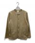 Jackman（ジャックマン）の古着「Stretch Collarless Jacket」｜カーキ