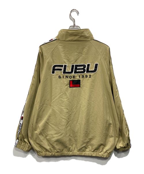 FUBU（フブ）FUBU (フブ) ナイロンスタンドジャケット ベージュ サイズ:XXLの古着・服飾アイテム