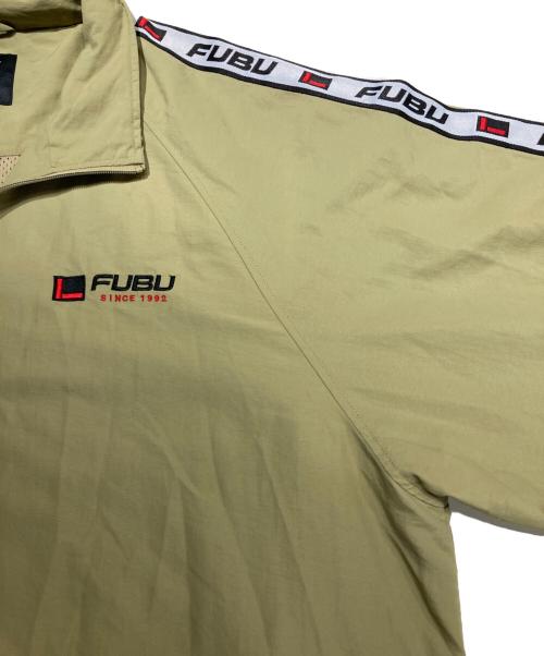 FUBU（フブ）FUBU (フブ) ナイロンスタンドジャケット ベージュ サイズ:XXLの古着・服飾アイテム