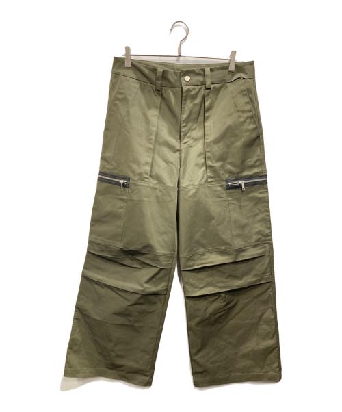 KREATE PARADICE（クリエイト・パラダイス）KREATE PARADICE (クリエイト・パラダイス) ワイドカーゴパンツ グリーン サイズ:XLの古着・服飾アイテム