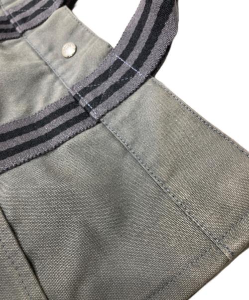 HERMES（エルメス）HERMES (エルメス) エールライン トートバッグ グレー×ブラックの古着・服飾アイテム