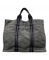 HERMES (エルメス) エールライン トートバッグ グレー×ブラック：13000円