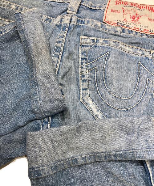 TRUE RELIGION（トゥルー レリジョン）TRUE RELIGION (トゥルー レリジョン) BOBYB BIG T（ボビービッグティー） デニムパンツ インディゴ サイズ:SIZE 31の古着・服飾アイテム
