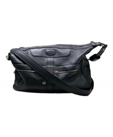 Tod’s トッズ　ミキー　ワンショルダーバッグ　ダークブラウン 肩がけ 中古・古着通販】TOD'S (トッズ) Mikyショルダーバッグ ブラック