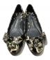 Salvatore Ferragamo (サルヴァトーレ フェラガモ) 花柄リボンエナメルパンプス ブラック サイズ:5D：6000円