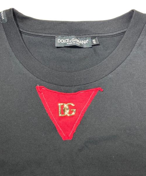 DOLCE & GABBANA（ドルチェ＆ガッバーナ）DOLCE & GABBANA (ドルチェ＆ガッバーナ) DG フローラルプリントTシャツ ブラック サイズ:48の古着・服飾アイテム
