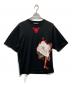 DOLCE & GABBANA（ドルチェ＆ガッバーナ）の古着「DG フローラルプリントTシャツ」｜ブラック