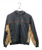 GUCCIグッチ）の古着「24SS GG コットンジャージー ジップジャケット」｜ブラック