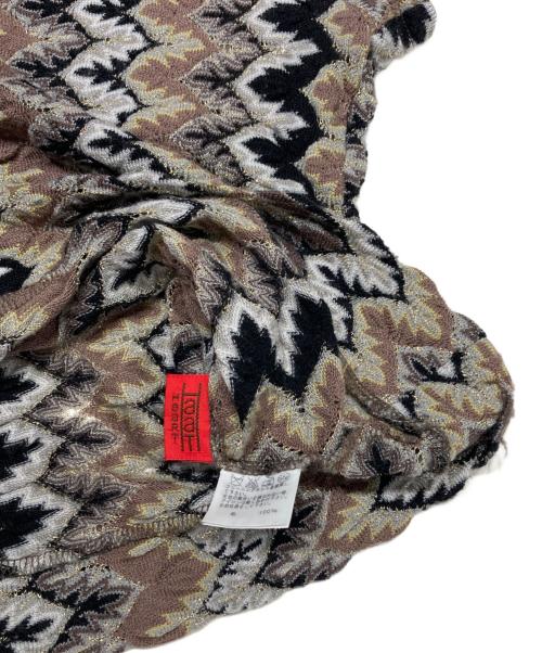 HaaT ISSEY MIYAKE（ハート イッセイ ミヤケ）Haat ISSEY MIYAKE (ハート イッセイ ミヤケ) ジャカードトップス ブラウン サイズ:2の古着・服飾アイテム