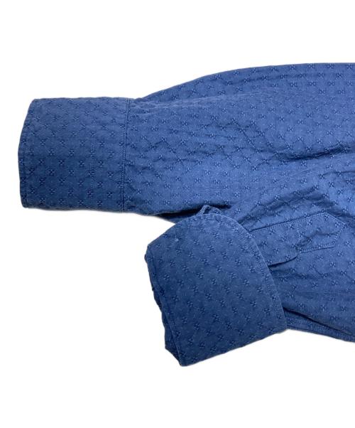 giannetto（ジャンネット）giannetto (ジャンネット) VINCI FIT ホリゾンタルカラーシャツ ネイビー サイズ:Mの古着・服飾アイテム