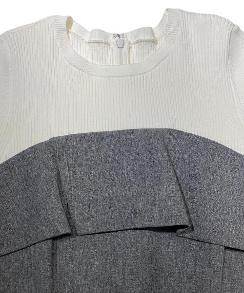 JUSGLITTY（ジャスグリッティー）JUSGLITTY (ジャスグリッティー) ベアドッキングワンピース グレー サイズ:1の古着・服飾アイテム