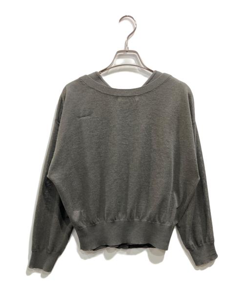 JUSGLITTY（ジャスグリッティー）JUSGLITTY (ジャスグリッティー) シアーカーデVアンサンブル グレー サイズ:2の古着・服飾アイテム