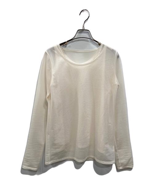 LOUNIE（ルーニー）LOUNIE (ルーニー) シアーレイヤードプルオーバー ホワイト サイズ:SIZE Freeの古着・服飾アイテム