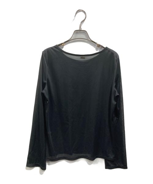 CADUNE（カデュネ）CADUNE (カデュネ) シアーカットソー ブラック サイズ:38の古着・服飾アイテム
