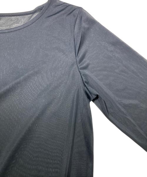 CADUNE（カデュネ）CADUNE (カデュネ) シアーカットソー ブラック サイズ:38の古着・服飾アイテム