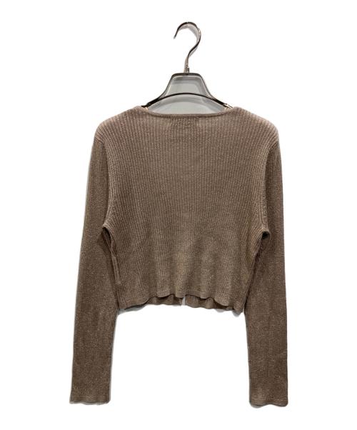 JUSGLITTY（ジャスグリッティー）JUSGLITTY (ジャスグリッティー) ポイントカーデアンサンブル ブラウン サイズ:SIZE 2の古着・服飾アイテム